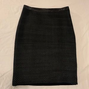 Andrew Marc faux woven leather pencil skirt